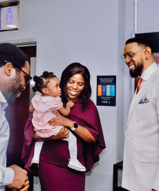 A baby dedication at COZA London